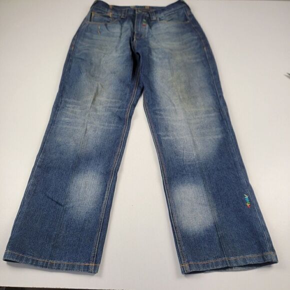 Vintage Y2K Coogi Jeans Wide Leg Denim Baggy Grunge Skate Jnco Style Sz 36x34 - Picture 2 of 16